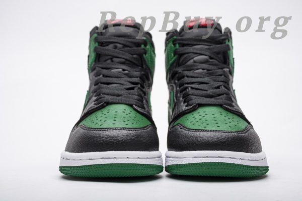 Top Version Air Jordan 1 Retro High Pine Green Black 555088-030 - 图片 2