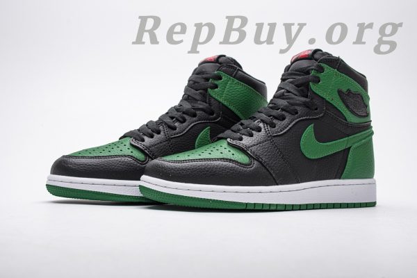 Top Version Air Jordan 1 Retro High Pine Green Black 555088-030 - 图片 5