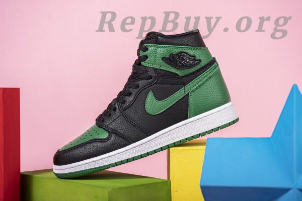 Top Version Air Jordan 1 Retro High Pine Green Black 555088-030 - 图片 18