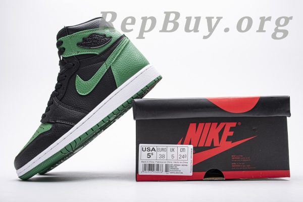 Top Version Air Jordan 1 Retro High Pine Green Black 555088-030 - 图片 28
