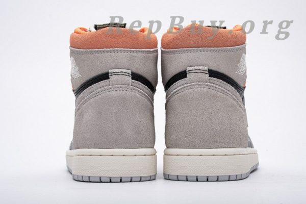 Top Version Air Jordan 1 Retro High Neutral Grey Hyper Crimson 555088-018 - Image 5