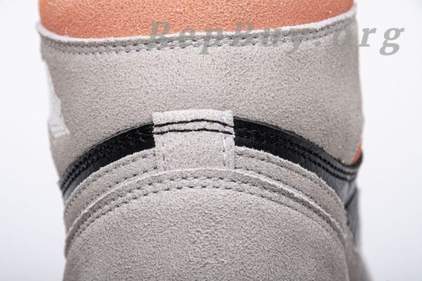 Top Version Air Jordan 1 Retro High Neutral Grey Hyper Crimson 555088-018 - Image 13