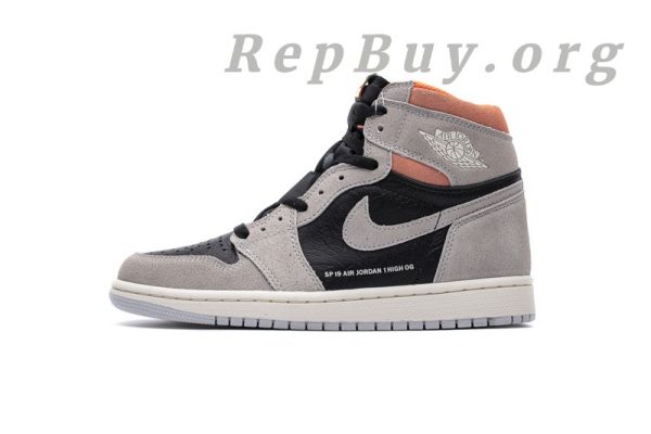 Top Version Air Jordan 1 Retro High Neutral Grey Hyper Crimson 555088-018