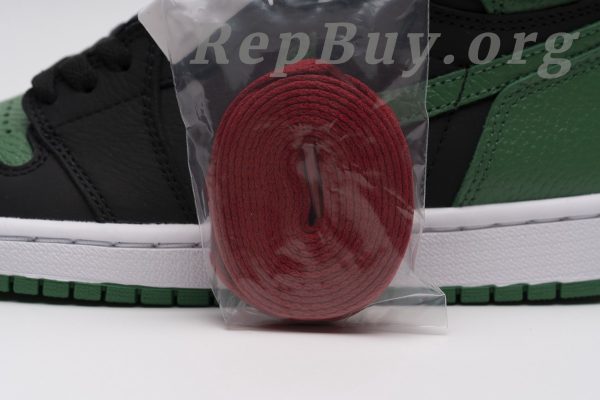 Top Version Air Jordan Jordan 1 Retro High Pine Green Black 555088-030 - Image 8