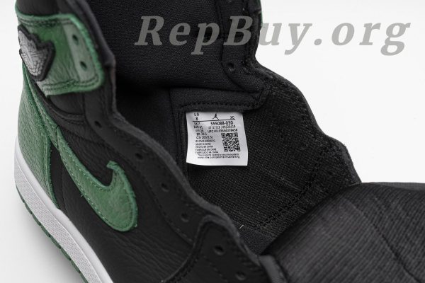 Top Version Air Jordan Jordan 1 Retro High Pine Green Black 555088-030 - Image 19