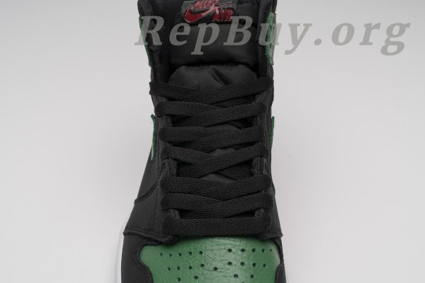 Top Version Air Jordan Jordan 1 Retro High Pine Green Black 555088-030 - Image 22
