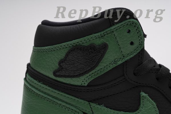 Top Version Air Jordan Jordan 1 Retro High Pine Green Black 555088-030 - Image 21