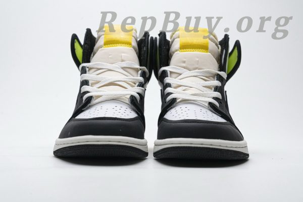 Top Version Jordan 1 Retro High White Black Volt University Gold 555088-118 - Image 3