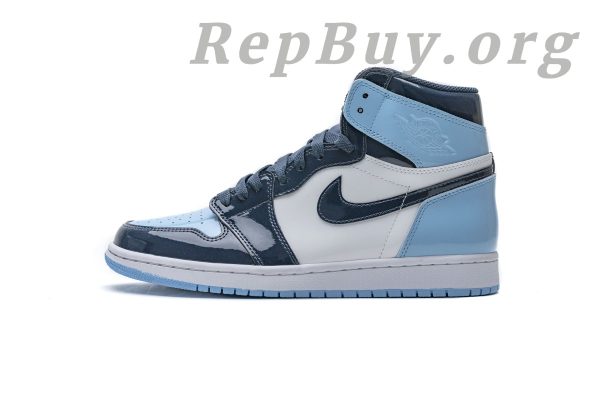 Top Version Air Jordan 1 Retro High UNC Patent (W) CD0461-401 - 图片 2