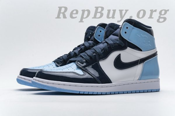 Top Version Air Jordan 1 Retro High UNC Patent (W) CD0461-401 - 图片 4