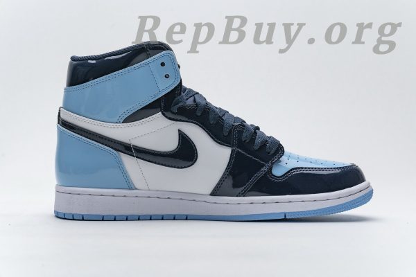 Top Version Air Jordan 1 Retro High UNC Patent (W) CD0461-401 - 图片 7