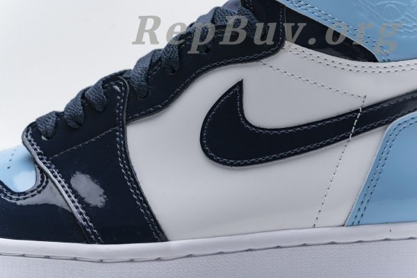 Top Version Air Jordan 1 Retro High UNC Patent (W) CD0461-401 - 图片 15