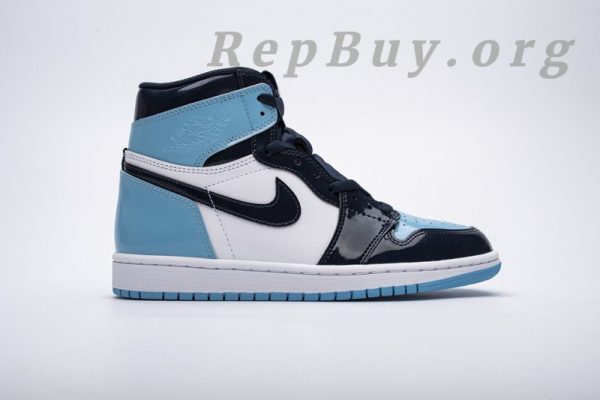Top Version Air Jordan 1 Retro High UNC Patent (W) CD0461-401 - 图片 3
