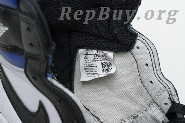 Top Version Air Jordan 1 Retro High Royal Toe 555088-041 - 图片 20