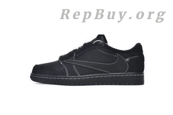 Top Version Air Jordan 1 Retro Low OG SP Travis Scott Black Phantom DM7866-001 - Image 2