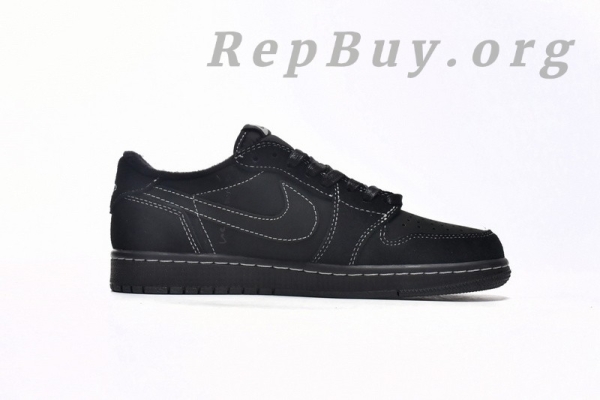 Top Version Air Jordan 1 Retro Low OG SP Travis Scott Black Phantom DM7866-001 - Image 3