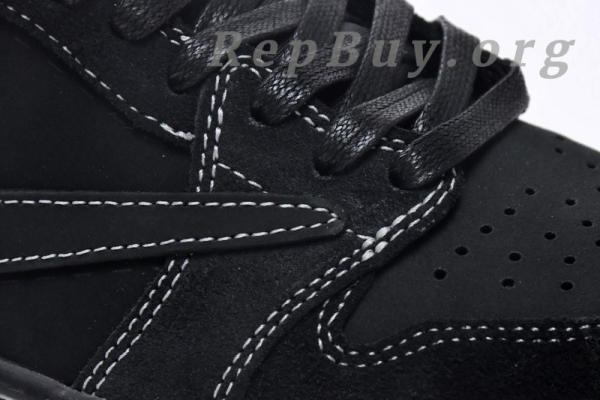 Top Version Air Jordan 1 Retro Low OG SP Travis Scott Black Phantom DM7866-001 - Image 10
