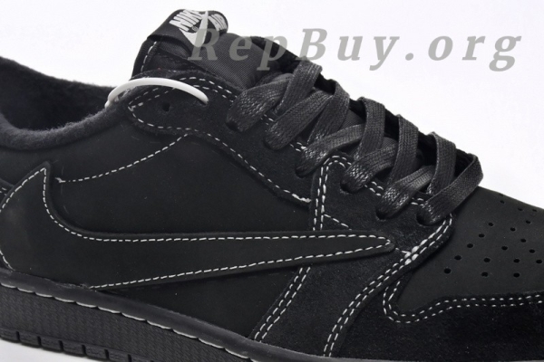 Top Version Air Jordan 1 Retro Low OG SP Travis Scott Black Phantom DM7866-001 - Image 11