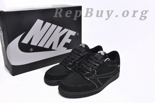 Top Version Air Jordan 1 Retro Low OG SP Travis Scott Black Phantom DM7866-001 - Image 19