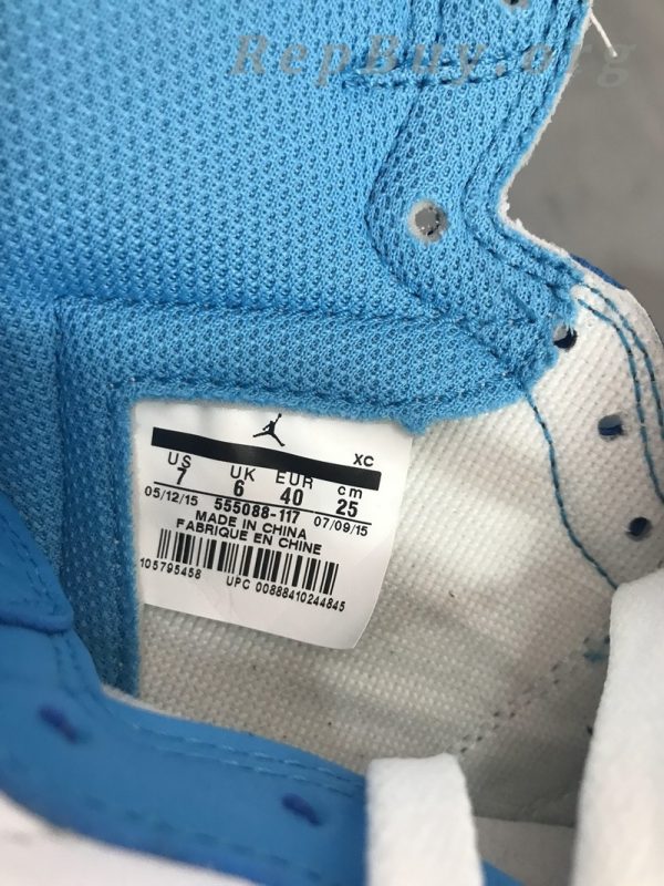 Top Version Air Jordan 1 Retro UNC 555088-117 - 图片 4