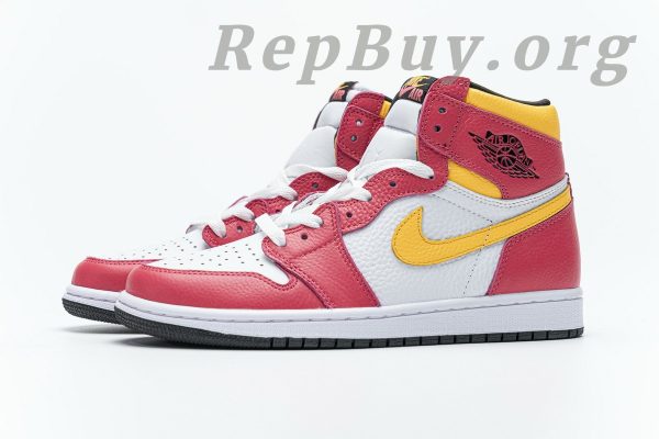 Top Version Air Jordan 1 Retro High OG Light Fusion Red 555088-603 - Image 4