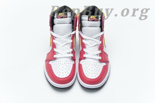 Top Version Air Jordan 1 Retro High OG Light Fusion Red 555088-603 - Image 5