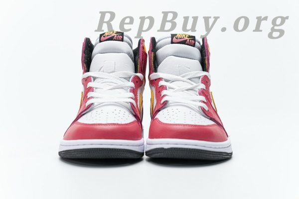 Top Version Air Jordan 1 Retro High OG Light Fusion Red 555088-603 - Image 6