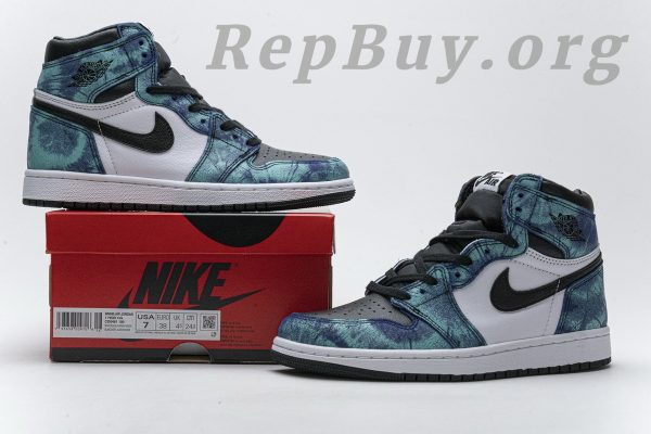 Top Version Air Jordan 1 Retro High Tie Dye (W) CD0461-100 - 图片 24