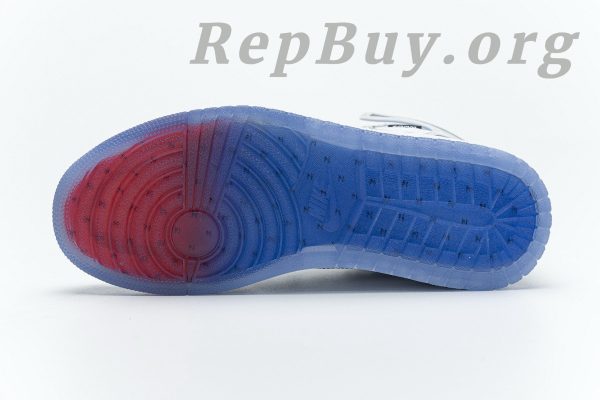 Top Version Air Jordan 1 Retro High Zoom White Racer Blue CK6637-104 - 图片 7