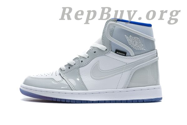 Top Version Air Jordan 1 Retro High Zoom White Racer Blue CK6637-104 - 图片 8