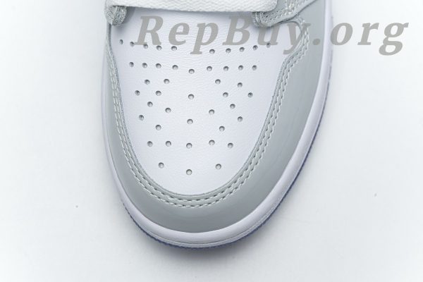 Top Version Air Jordan 1 Retro High Zoom White Racer Blue CK6637-104 - 图片 11