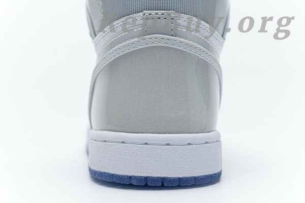 Top Version Air Jordan 1 Retro High Zoom White Racer Blue CK6637-104 - 图片 16