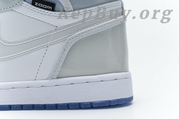 Top Version Air Jordan 1 Retro High Zoom White Racer Blue CK6637-104 - 图片 14