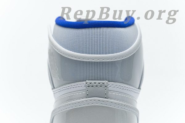 Top Version Air Jordan 1 Retro High Zoom White Racer Blue CK6637-104 - 图片 17