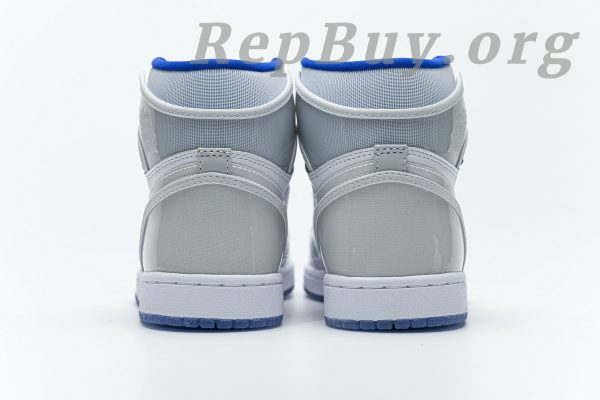 Top Version Air Jordan 1 Retro High Zoom White Racer Blue CK6637-104 - 图片 18