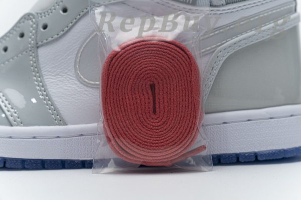 Top Version Air Jordan 1 Retro High Zoom White Racer Blue CK6637-104 - 图片 19