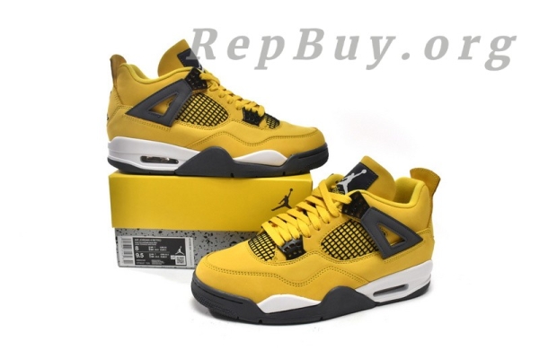 Top Version Air Jordan 4  Retro Black and yellow electric mother Lightning (2021) CT8527-700 - Image 16