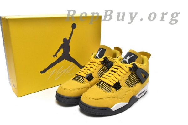Top Version Air Jordan 4  Retro Black and yellow electric mother Lightning (2021) CT8527-700 - Image 15