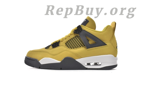 Top Version Air Jordan 4  Retro Black and yellow electric mother Lightning (2021) CT8527-700