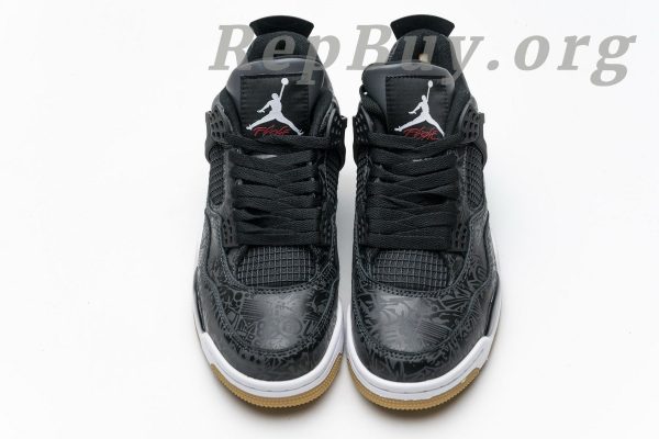 Top Version Air Jordan 4 Retro Laser Black Gum CI1184-001 - 图片 4