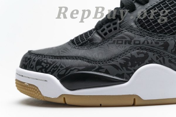 Top Version Air Jordan 4 Retro Laser Black Gum CI1184-001 - 图片 17