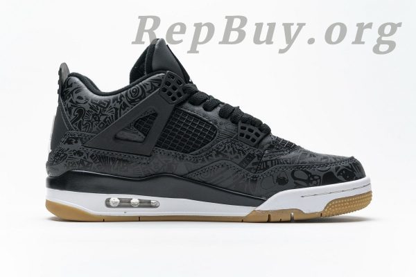 Top Version Air Jordan 4 Retro Laser Black Gum CI1184-001 - 图片 11