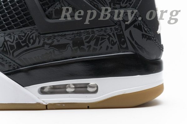 Top Version Air Jordan 4 Retro Laser Black Gum CI1184-001 - 图片 19
