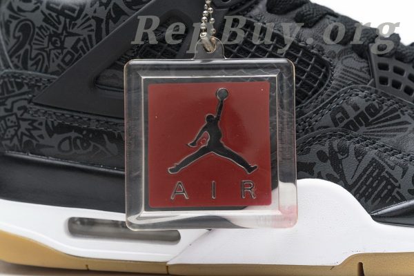 Top Version Air Jordan 4 Retro Laser Black Gum CI1184-001 - 图片 25