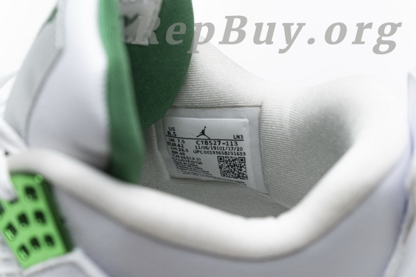 Top Version Air Jordan 4 Retro Metallic Green CT8527-113 - 图片 8