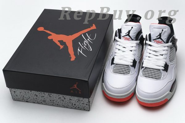Top Version Air Jordan 4 Retro Flight Nostalgia 308497-116 - 图片 22