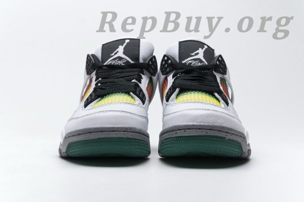Top Version Air Jordan 4 Retro Lucid Green Rasta (W) AQ9129-100 - 图片 3