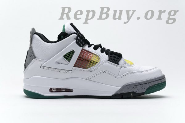 Top Version Air Jordan 4 Retro Lucid Green Rasta (W) AQ9129-100 - 图片 11