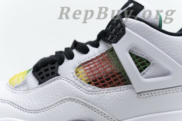 Top Version Air Jordan 4 Retro Lucid Green Rasta (W) AQ9129-100 - 图片 18