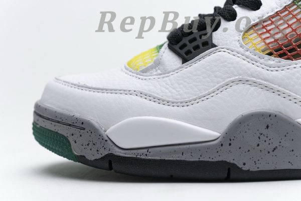 Top Version Air Jordan 4 Retro Lucid Green Rasta (W) AQ9129-100 - 图片 17